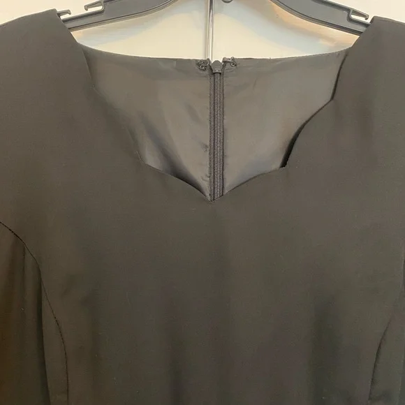 2/$10 Long black formal dress, size 10 - Picture 2 of 7